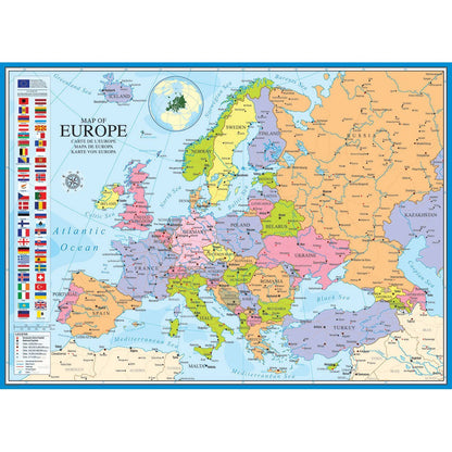 Puzzle Map Of Europe 1000pc