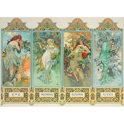 Puzzle Mucha The Four Seasons 1000pc