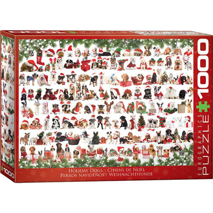 Puzzle Holiday Dogs 1000pc