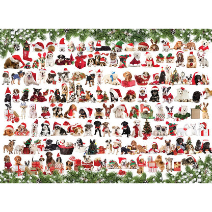 Puzzle Holiday Dogs 1000pc