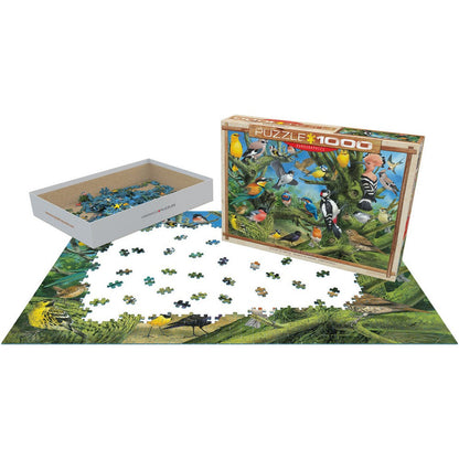 Puzzle Garden Birds Jardin 1000pc