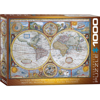 Puzzle Antique World Map # 2 1000pc
