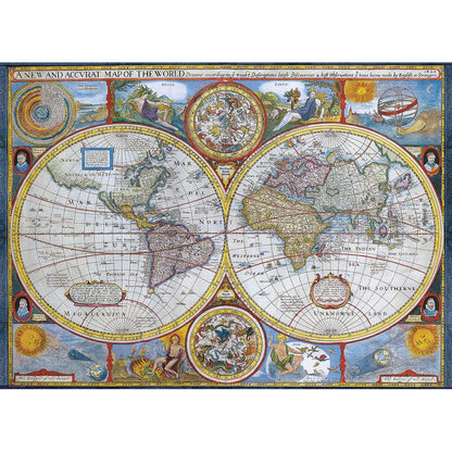 Puzzle Antique World Map # 2 1000pc