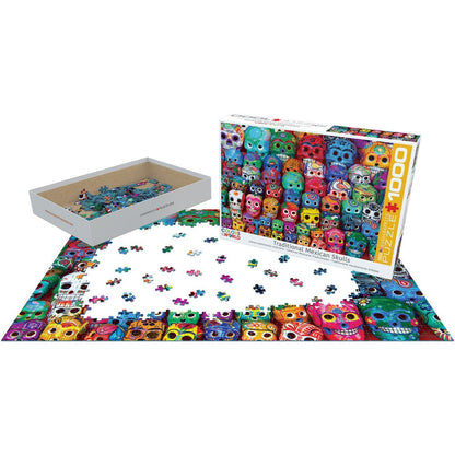 Puzzle Traditional Mexican Skulls