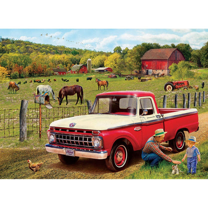 Puzzle Grandpa's Old Ford Truck 1000P