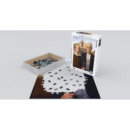 Puzzle Wood American Gothic 1000pc
