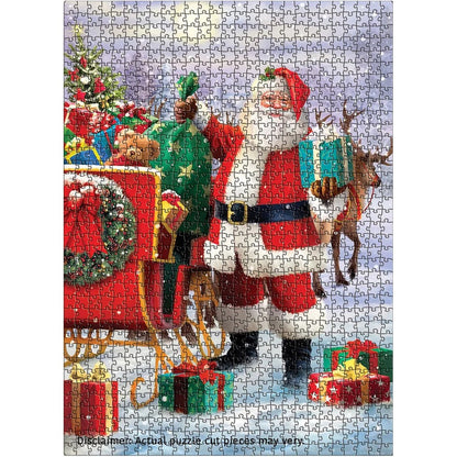 Puzzle Santa With Sled 1000pc