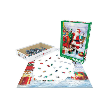 Puzzle Santa With Sled 1000pc