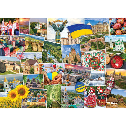 Puzzle Ukraine Globetrotter 1000pc