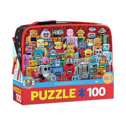 Puzzle Robots 100pc Lunch Bag