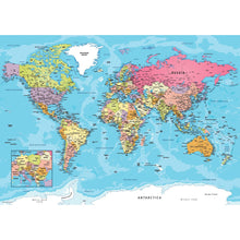 Puzzle Map Of World 550pc Globe Tin
