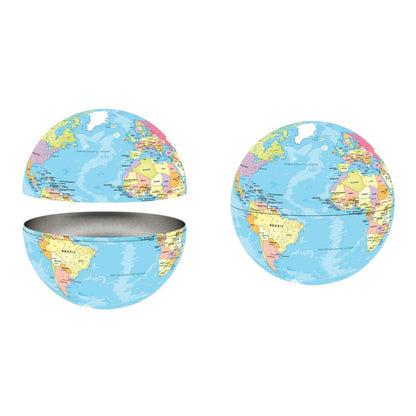Puzzle Map Of World 550pc Globe Tin