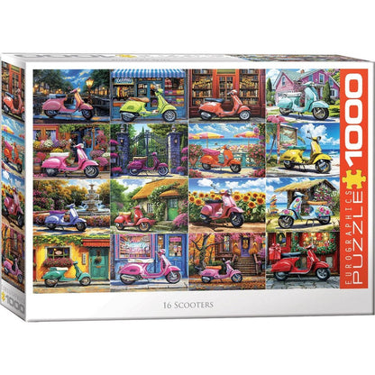 Puzzle 16 Scooters 1000pc