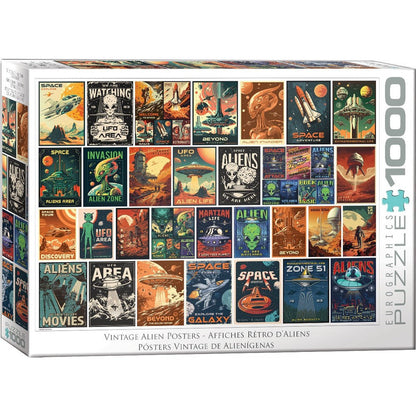 Puzzle Alien Invasion Collage 1000pcs