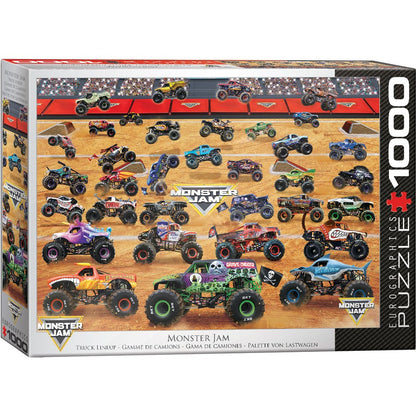 Puzzle Monster Jam Truck Lineup 1000P