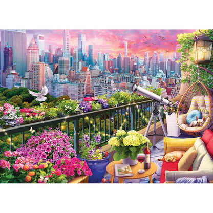 Puzzle Ny Rooftop Garden 1000pcs
