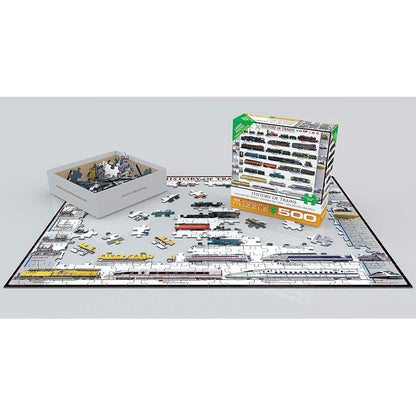 Puzzle History Of Trains 500PxXL