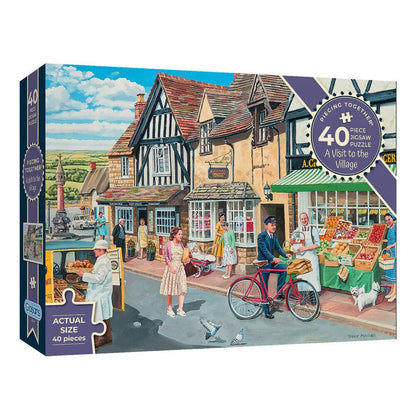 Puzzle Piecing Together Village Visit