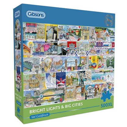 Puzzle Bright Lights Big Cities 500XL