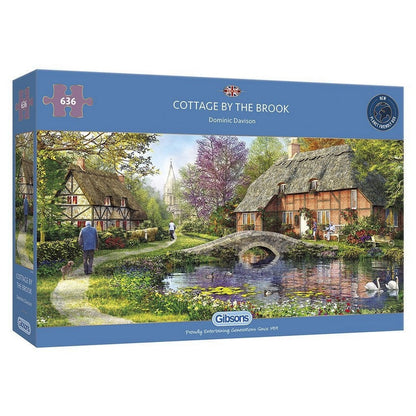 Puzzle Cottage By The Brook 636Pc