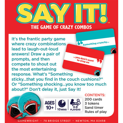 Say It! Game Of Crazy Combos! Board Game