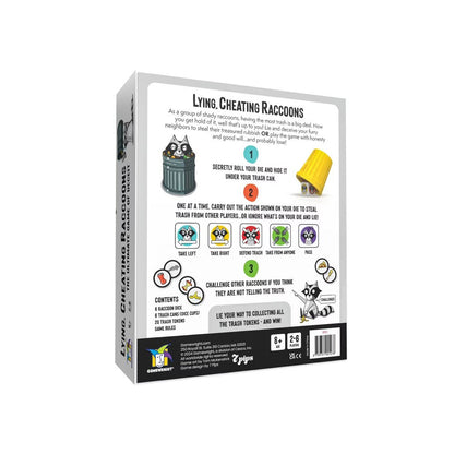 Lying Cheating Raccoons Game Board Game