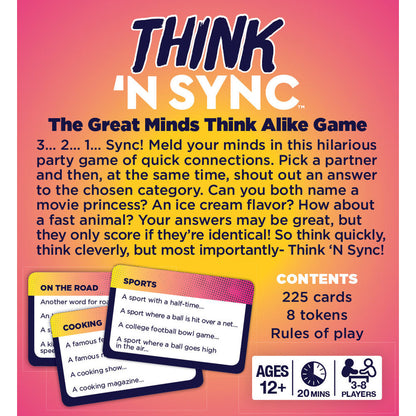 Think 'N Sync Card Game Board Game