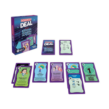 Monopoly Deal K-Pop Demon Hunt Board Game