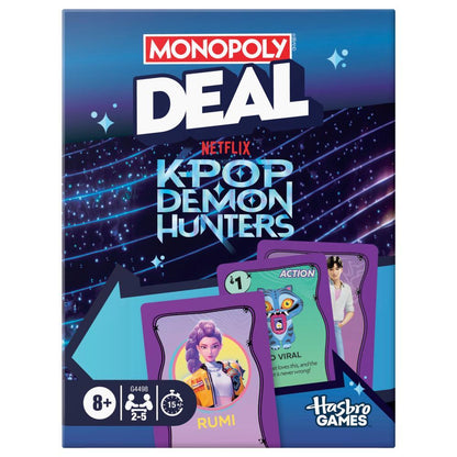 Monopoly Deal K-Pop Demon Hunt Board Game
