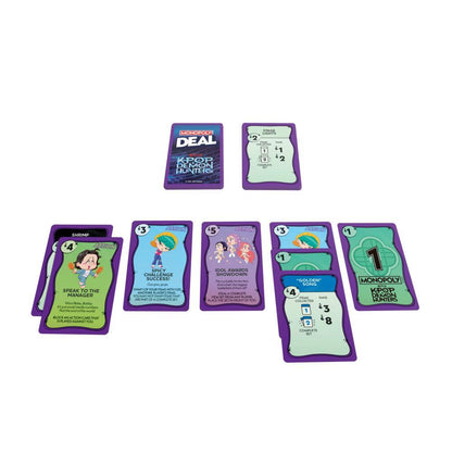 Monopoly Deal K-Pop Demon Hunt Board Game