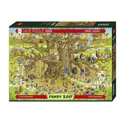 Puzzle Funky Zoo Monkey Habitat 1000