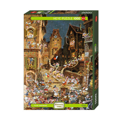 Puzzle Romantic Town By Night 1000Pc