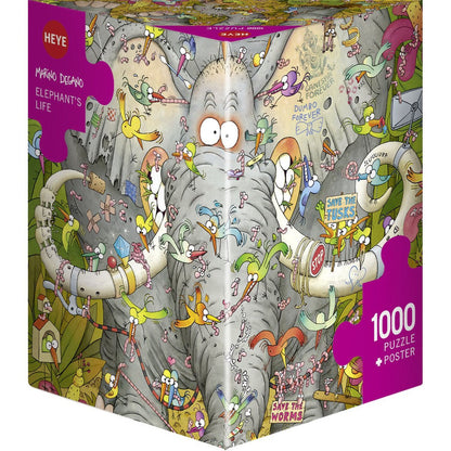 Puzzle Degano Elephant's Life 1000Pc