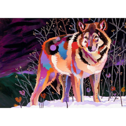 Puzzle Precious Animals Night Wolf