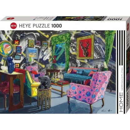 Puzzle Home Room With Deer 1000Pc
