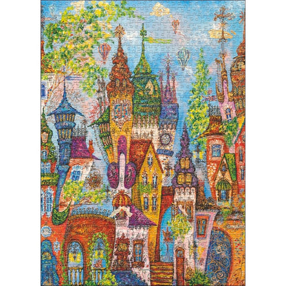 Puzzle Charming Village Red Arches
