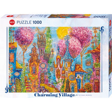 Puzzle Charming Village Pink Trees