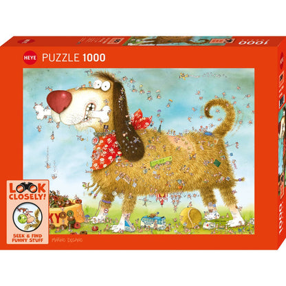 Puzzle Look CloselyAt The Dog 1000Pc
