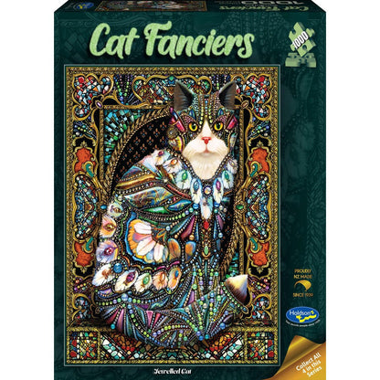 Puzzle Cat Fanciers Jewelled Cat 1000