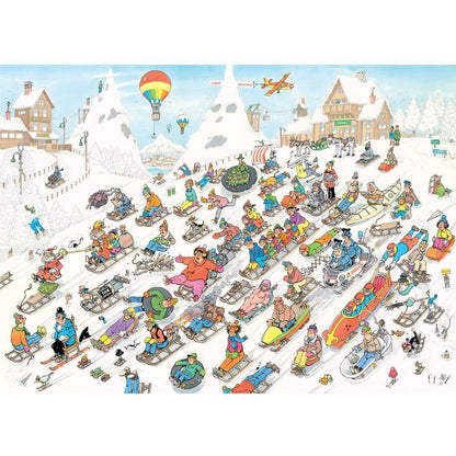 Jan van Haasteren Puzzle Its Going Downhill 1000Pc
