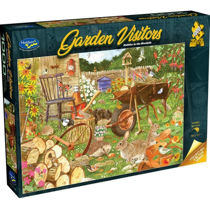 Puzzle Garden Visitors Rabbits 1000Pc