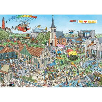 Puzzle Jumbo Jan van Haasteren Island Retreat 1000Pc