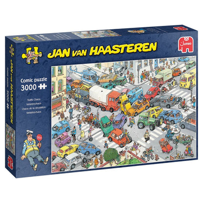Puzzle Jumbo Jan van Haasteren Traffic Chaos 3000Pcs