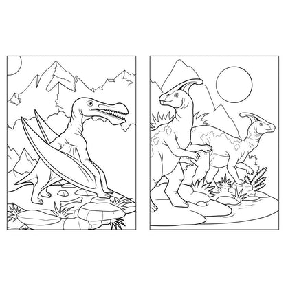 1000 Stickers & Colour Dinosau Book