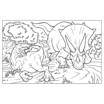 1000 Stickers & Colour Dinosau Book
