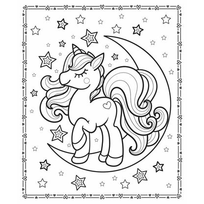 Unicorn Wishes Colouring Pad Book