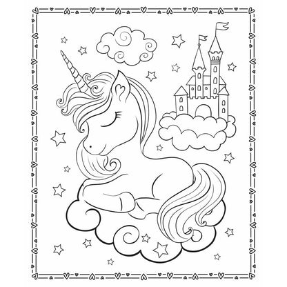Unicorn Wishes Colouring Pad Book