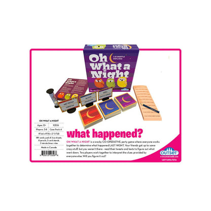 Oh What A Night Party Game Board Game