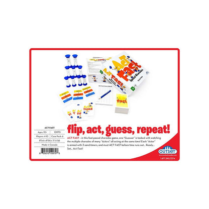 Act Fast Speed Charades Game Board Game