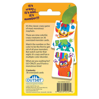 Crazy 8's Card Game Board Game